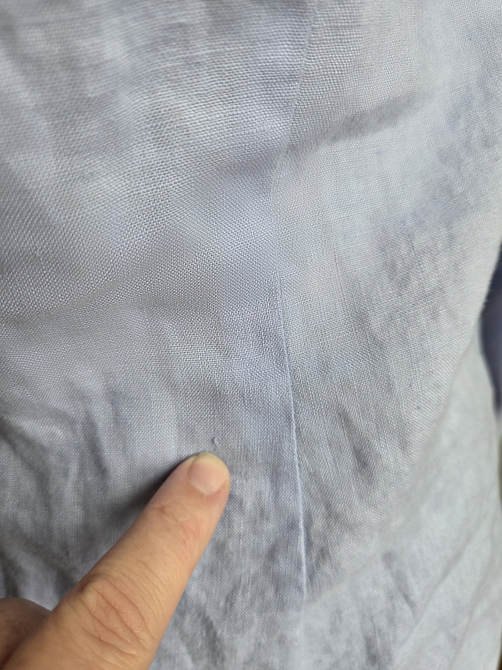 Boden Linen RuffledButton-Down Blouse - Picture 5 of 9